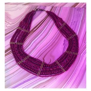 Vintage Purple Boysenberry Torsade Necklace